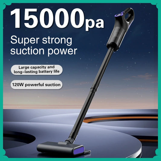 Cordless Vacuum Cleaner 15000PA Cleaning Machine High Suction Power USB Rechargeable Cordless Home Portable Vacuum Cleaner